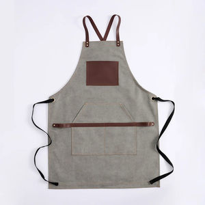 Tablier de travail de jardin sans manches en toile cirée robuste personnalisé durable avec fonction de refroidissement et poches - Product Image 3