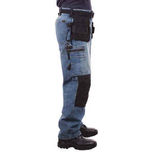 Pantalon de travail en polyester haute visibilité-Style de veste imperméable haute visibilité personnalisable avec support de logo - Product Image 2