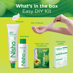 Nisha 100% gris couverture longue durée couleur de cheveux blond doré 20g + 20ml pochette permanente crème couleur de cheveux pour les femmes - Product Image 5