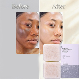 <span class=keywords><strong>Savon</strong></span> exfoliant au glutathion, réduit l'hyperpigmentation, nettoyage en profondeur, hydratant, pour une peau éclatante, 70g*2 savons, vente en gros - Product Image 2
