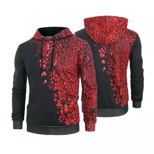 Sudadera con capucha para hombre, prenda deportiva masculina con estampado de logotipo personalizado, jersey de chándal con estampado de sublimación, venta al por mayor - Product Image 3