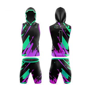 Uniformes de fútbol personalizados para hombres jóvenes 7v7 sublimación con capucha 100% poliéster logotipo del equipo nombre 7on7 conjuntos - Product Image 1