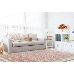 Tapis imprimé : Tapis de couloir moderne à motifs floraux pour bureau ou salon, tapis en chenille - Product Image 3