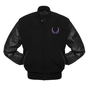 2025 moda mezcla de lana chaqueta Letterman Cierre de botón a presión puños acanalados Ideal para la escuela o equipos deportivos - Product Image 5