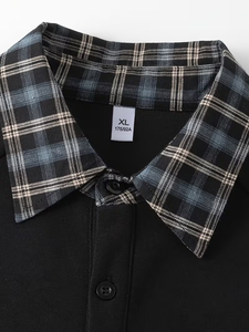 เสื้อเชิ้ตแขนยาวแบบถักสำหรับผู้ชายผ้าฝ้าย50%/ผ้าโพลีเอสเตอร์50% ระบายอากาศได้ดี220 GSM ออกแบบโลโก้ได้ตามต้องการ - Product Image 4