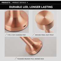 Lampe de table rechargeable sans fil à intensité variable tactile pour restaurant et KTV