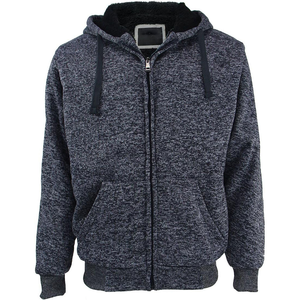 Sudaderas con capucha personalizadas de algodón con cremallera de cara completa de 300 GSM para hombre, sudadera bordada con estampado de hojaldre y cremallera para hombre - Product Image 1