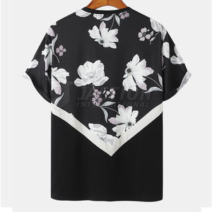 Camiseta de sublimación de algodón 100% con estampado de ajuste suelto de secado rápido para hombres, camisetas de sublimación de último diseño de alta calidad para hombres - Product Image 2