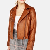 Blouson aviateur de luxe pour femme en cuir véritable, coupe ajustée premium avec poignets réglables, respirant, pour l'automne