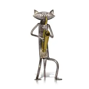 Dekorasi Rumah Bergaya Ornamen Patung Patung Abstrak Kucing Seni Dansa Resin Souvenir Hadiah Kerajinan Pernikahan Resin