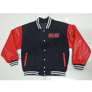 2025 nouvelle veste universitaire Letterman élégante avec manches en cuir véritable superbe qualité brodée vestes de Baseball coupe-vent - Product Image 4