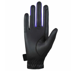 Gants d'équitation en cuir synthétique antidérapants, vente en gros de gants d'équitation en cuir synthétique unisexes - Product Image 2