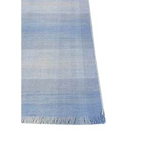 Alfombra a Rayas de Lana Tejida a Mano Tesoro Blue, Alfombra Rectangular Clásica de Gran Tamaño para Sala de Estar, para Uso Doméstico PHWL-272 - Product Image 4