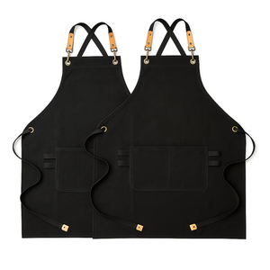 Tablier de cuisine robuste et réutilisable en toile sans manches pour hommes, idéal pour les serveurs de restaurant, les chefs, les baristas et les grillades. - Product Image 6