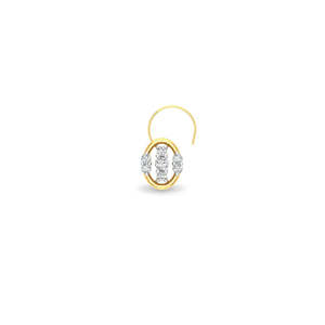 Fiona Diamond <b>Gold</b>-Plated Zircon Lip Face Nosepin Body Jewelry for Wedding Engagement Gift - Product Image 1