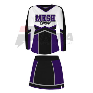 OEM Service Private Label Cheerleading Uniform-High Quality Breathable & Comfortable Spandex/Polyester All Season Low MOQ - Product Image 4