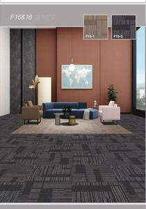 Facile à installer <span class=keywords><strong>Tapis</strong></span> de sol de luxe pour bureaux Carreau de moquette commercial <span class=keywords><strong>carré</strong></span> de haute qualité 50x50 en stock - Product Image 4
