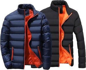 Men's Casual Winter Varsity <b>Jacket</b> <b>Mandarin</b> <b>Collar</b> Full Zip Long Sleeve Letter Pattern Waterproof Eco-Friendly - Product Image 5