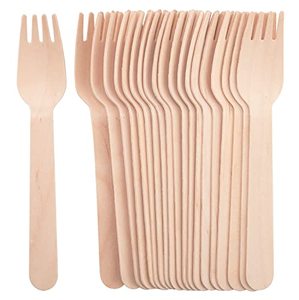 Tenedor de Abedul Verde Premium de 155 mm, Cubiertos Desechables Sostenibles para Hoteles y Servicios de Catering, para Buffets y Eventos 2026 - Product Image 4