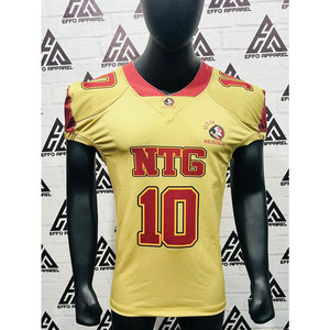 Maillots de football américain personnalisés 2026 en polyester imprimé à manches courtes, respirants et à séchage rapide – Vente en gros - Product Image 1