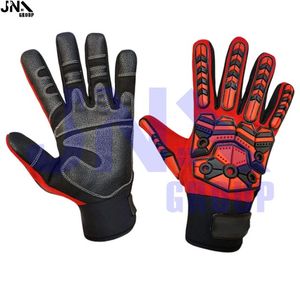 TPR ถุงมือทำงานลดแรงกระแทกถุงมือกลไกระบายอากาศไม่ลื่นสำหรับอุตสาหกรรม - Product Image 1