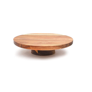 Support à gâteau en bois avec assiette à gâteau ronde en dôme avec couvercle porte-gâteau avec taille personnalisée faite à la main prix bon marché - Product Image 6