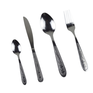 Ensemble de couverts en acier inoxydable poli mat haut de gamme nordique, cuillères et fourchettes, ensemble de couverts argentés pour les événements de mariage, hôtel - Product Image 5