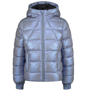 Shiny Nylon Puffer Jacket with Full Zip Quilted Packable Down padded Winter Jackets for Women Warm outdoor Winter Coat - Product Image 1