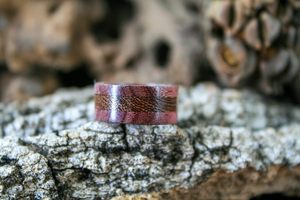 Bordes Rosewood Middle Ironwood Anillo de madera hecho a mano-Anillo de detalle de madera-Madera única hecha a mano-Naturaleza-Unisex-Regalo para él - Product Image 5