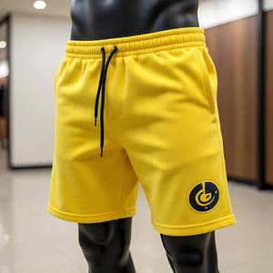 2025 <b>Men</b> <b>Short</b> Cotton <b>Fleece</b> Custom Design / Hot Selling Breathable <b>Shorts</b> for Beach Elastic mid waist | Custom Logo - Product Image 1