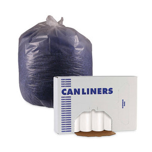 Contenedor de basura desechable Boardwalk H6639HWKGR1 de 33 galones. Rollos de Bolsas de Basura Perforadas de Baja Densidad de 0.6 Mil, 33 Pulgadas X 39 Pulgadas Blanco (150/caja) - Product Image 2