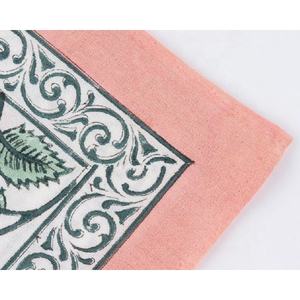 Ensemble de serviettes florales faites à la main, décoration de la maison, beaux imprimés bloc de coton, 6 ensembles de serviettes 100% coton multicolores N/A - Product Image 4