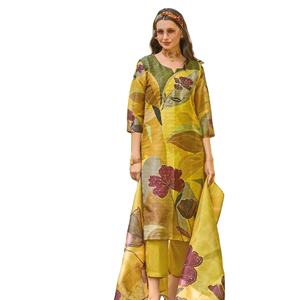 New Collection Viscose Jacquard Shimmer Digital Print <b>Kurtis</b> for Adults Handwork Embellished Indian Pakistani Clothing wholesale - Product Image 2