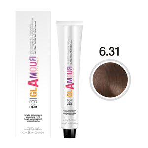 ครีมเปลี่ยนสีผม GLAMOUR PROFESSIONAL ระดับพรีเมียม ปราศจากแอมโมเนีย 100 มล. สำหรับทุกสภาพเส้นผม สีน้ำตาลถาวร ผสมน้ำมันอาร์แกน - Product Image 2