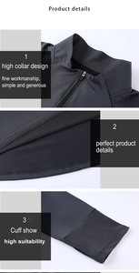 เสื้อฮู้ดสวมหัวมีซิปครึ่งแขนสำหรับผู้ชาย-100% ผ้าคอตตอนออกกำลังกายกีฬาฤดูหนาวสไตล์วินเทจไฮสตรีท - Product Image 3