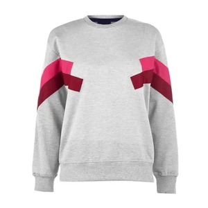 Ras du cou blanc broderie sweat fabricant 100% coton Streetwear plaine surdimensionné sweats basiques - Product Image 4