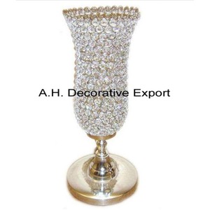 Portavelas de cristal de diseño único para sala de estar, fiesta y Navidad, portavelas de cristal decorativo hecho a mano a la venta - Product Image 3