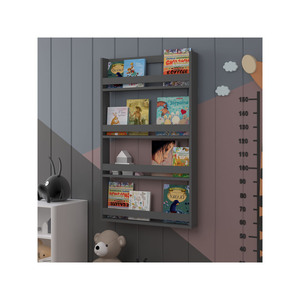 Asra Trend ÇR-01 Libreria da Parete per Bambini | 60x120x10 cm 100% MDFLAM Mensola per Libri a 4 Ripiani - Product Image 5