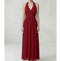 Robe de plage pour femmes de style français vintage sans manches, col halter, coupe évasée, pour les vacances
