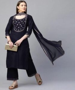 Vêtements islamiques pour femmes musulmanes pakistanaises mode cousue boutique de vêtements de pelouse trois pièces pour l'Aïd mariage fête - Product Image 1