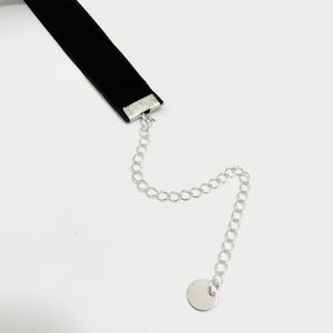 Gargantilla gótica Prosy para mujeres y niñas, collar llamativo de terciopelo negro plateado con cadena de serpiente, Diamante y piedra de perla - Product Image 3