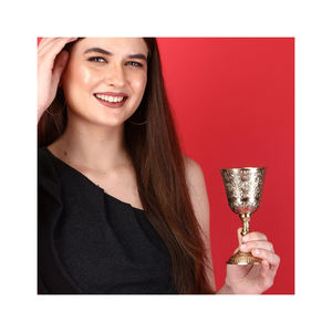 Copa de Vino Redonda Grande de Metal Color Plateado |   Taza Novedosa con Diseño de Dragón |   Artículos de Regalo Góticos |   Artículos de Bar Decorativos | Precio Más Bajo - Product Image 5