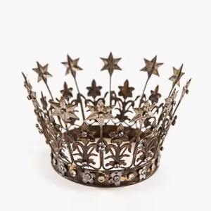 Elegante Metal Navidad Corona Mesa Adorno Hecho a mano Celebración de vacaciones Centro de mesa - Product Image 6