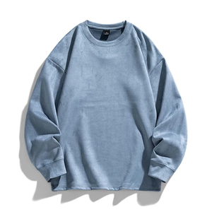 Dernier sweat-shirt de sport d'automne et d'hiver pour hommes, meilleure vente, motif solide sans capuche, teint uni - Product Image 5