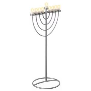 Bougeoir à sept bras en laiton lumineux Menorah fournitures d'église bougeoirs Menorah juifs Religions candélabres - Product Image 2