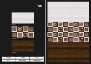 Carreaux muraux en céramique 300x600mm pour salle de bain et cuisine, finition brillante ou mate, texture effet sucre, design mural intérieur luxueux - Product Image 3