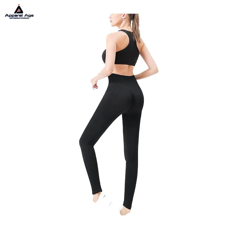 Women's Summer Fitness Sportswear New Arrival Reversible Yoga Gym Workout Set-Bra Leggings Two-Piece Sports Gear Elastic Waist