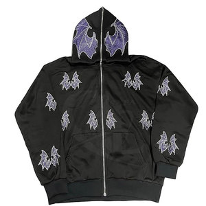 Diseño único de secado rápido para hombres camisa de compresión cómoda de alta calidad para hombres sudaderas con capucha de diamantes de imitación - Product Image 3
