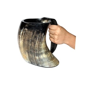 Tasse personnalisée de meilleure qualité en corne de buffle avec poignée pour restaurants et hôtels excellent rapport qualité-prix - Product Image 2