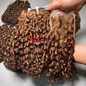 Produits chauds de haute qualité 100% Extensions de cheveux Remy vietnamiens vapeur pour Pixie Curl trame pas de perte pas d'enchevêtrements prix usine - Product Image 2